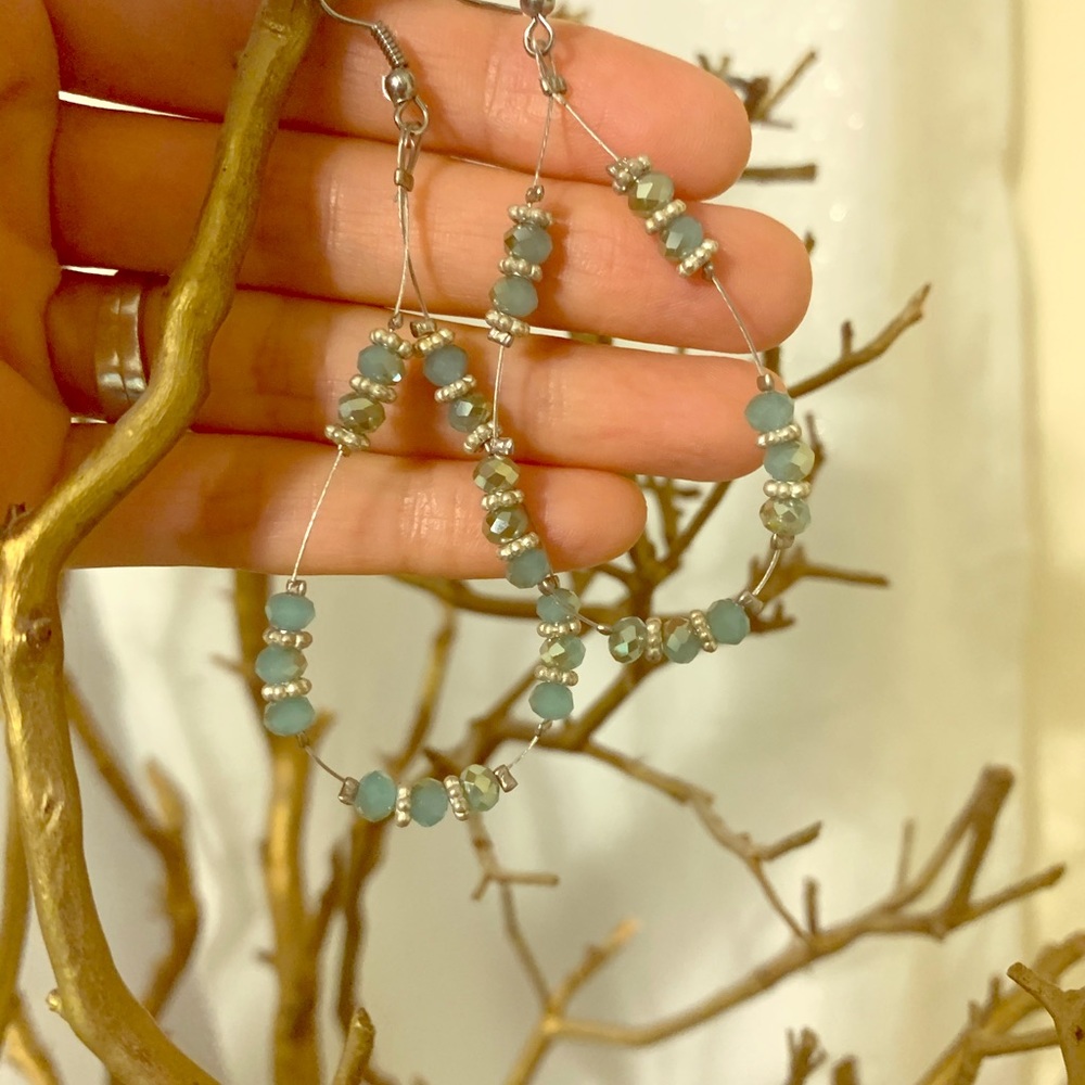 Turquoise Hoop earrings